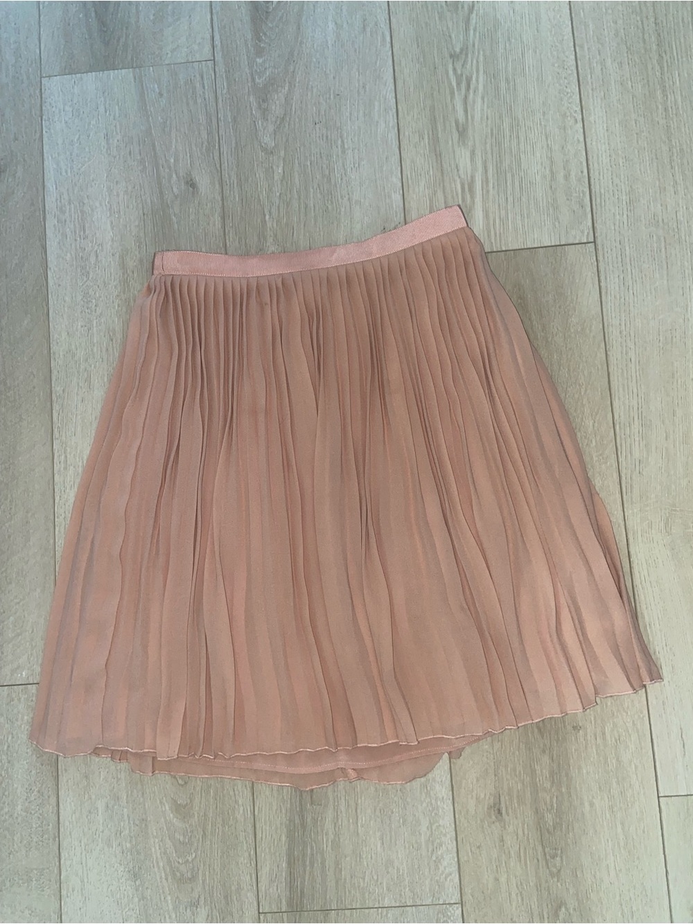 J.Crew Women’s Pleated Chiffon Skirt in Dusty Rose Sz 0